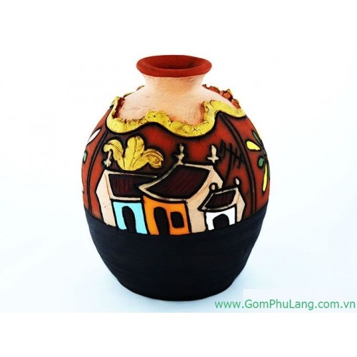 Bình hoa gốm phù lãng BH29