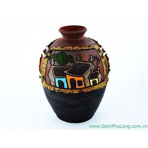 Bình hoa gốm phù lãng BH22
