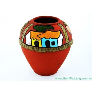 Bình hoa gốm phù lãng BH24