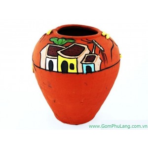 Bình hoa gốm phù lãng BH27