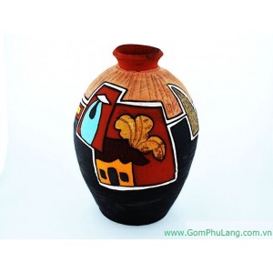 Bình hoa gốm phù lãng BH41