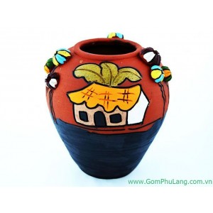 Bình hoa gốm phù lãng BH55