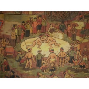 Tranh lễ hội LH13, Tranh gốm phù lãng