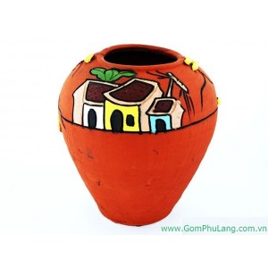 Bình hoa gốm phù lãng BH27