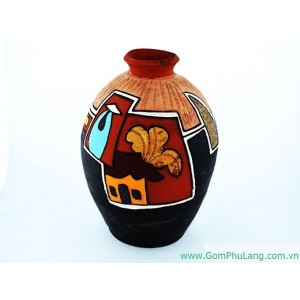 Bình hoa gốm phù lãng BH41